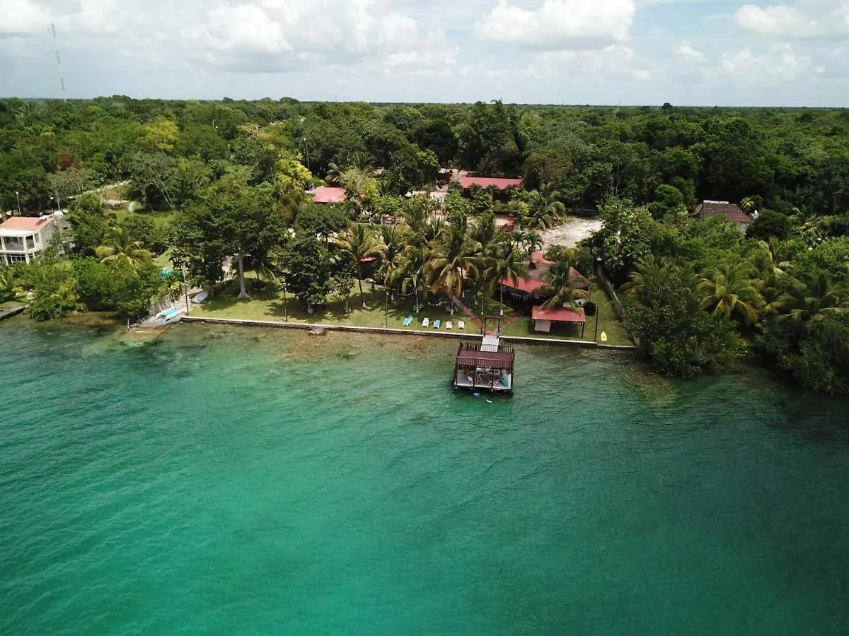 Coras Place Bacalar Lagoon Front location